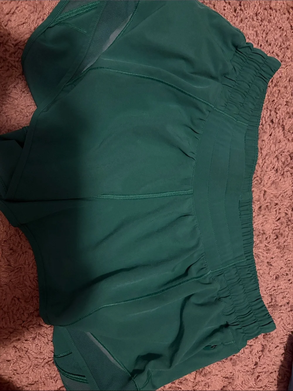 Lululemon dark Green Athletic Running Shorts
